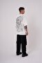 Men's Premium Aristotales High Printed Oversize T-Shirt Ecru - 4