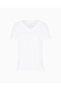 Women's Comfortable Fit V Yala Cotton Short Sleeve White T-Shirt - 5