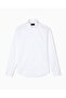Men's Regular Fit Long Sleeve Button Closure Cotton White Shirt - 5