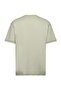 Men's Embroidered Brand Logo Crew Neck Short Sleeve Relaxed Fit Ecru T-Shirt - 2