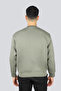 Men's Round Neck Regular Fit Woven Fabric Printed Long Sleeve Khaki Sweatshirt - 3