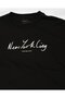 Women's Regular Fit Crew Neck Patterned Short Sleeve Black T-Shirt - 2