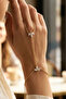 Women's Zircon Stone Gold Lotus Şahmeran