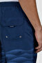 Men's Regular Fit Quick Drying Wave Pattern Navy Blue Swim Shorts with Drawstring Waist - 6