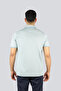 Men's Regular Fit 100% Cotton Short Sleeve Blue Polo Collar T-Shirt - 3