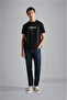 Men's Brand Logo Cotton Regular Fit Casual Khaki T-Shirt - 6
