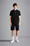 Men's Cotton Polo Collar Short Sleeve Casual Black Polo Collar T-Shirt - 4