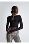Women's 3-Pack Long Sleeve Round Neck Casual Black Sweater