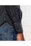 Men's Woven Shirt Collar Long Sleeve Casual Black Shirt - 6