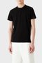 Men's Cotton Brand Logo Round Neck Black T-Shirt