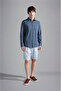 Men's Cotton Polo Collar Short Sleeve Casual Anthracite Shirt - 4