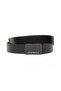Men's 100% Leather Brand Logo Blue1 Belt