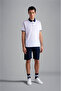 Men's Cotton Polo Collar Button Closure Short Sleeve White Polo Collar T-Shirt - 2
