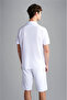 Men's Polo Collar Button Closure Short Sleeve White Polo Collar T-Shirt - 2
