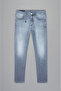 Men's Denim Regular Waist Straight Model Daily Use Gray Jeans - 4
