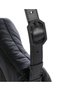 Women's Logo Strap Shoulder Bag with Zipper Closure and Two Compartments in Black - 3