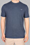 Men's Brand Logo Cotton Regular Fit Casual Blue T-Shirt - 3