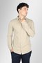 Men's Cotton Polo Collar Short Sleeve Casual Beige Shirt - 2