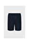 Men's Relaxed Fit Logo Regular Fit Navy Blue Shorts