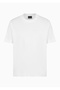 Men's Brand Logo Basic Crew Neck Short Sleeve White T-Shirt