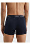 Men's Woven Fabric Regular Waist Flat Model Multi-Color Boxer - 4