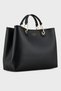 Women's Comfortable Black-gold Shoulder Bag with Brand Logo Y3d165 Yfo5b-85218 - 4