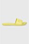Women's Solid Color Logo Yellow Slippers