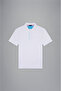 Men's Polo Collar Button Closure Short Sleeve White Polo Collar T-Shirt - 5