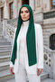 Crepe Shawl & Combed Cotton Bonnet Two-Piece Set, Ps-56, Green - Green - 2