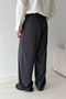 Men's Pleated Extra Baggy Fit Fabric Pants - 3