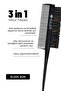 Professional 0.34 Bun Brush 3 in 1 Crepe Skewer Comb Sleek Bun - 2