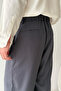 Men's Pleated Extra Baggy Fit Fabric Pants - 2