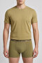 Men's Military Undershirt, Boxer and Socks Set Khaki Green 6-Piece Economical Pack Cotton Cotton - 5