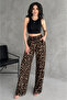 Elastic Waist, Pocket, Wrap Palazzo Pants Suit - 2