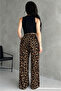 Elastic Waist, Pocket, Wrap Palazzo Pants Suit - 5