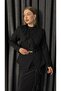 Imported K Crepe D Lace Fabric K Belt I D Mock Neck a Lined Jacket Skirt Special Design Top and Bottom Set - 7