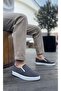 BA0339 Laceless Velvet Gray White Sole Casual Men's Shoes