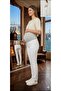 Fdn Pregnant Mom Jean Adjustable Belt Design