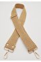 Straw Model Column Bag - 120X5 Cm, Handle Light Gold Metal Bag Accessory - 2