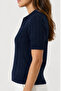 Hair Braided Polo Collar Short Sleeve Sweater/Blouse - 2