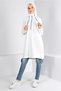 43303 Model Hooded Zippered Tracksuit Tunic