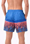 Men's Swim Shorts with Zipper Pockets and Mesh Lining, Quick Dry Premium - Blue - 3