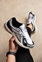 Unisex Sneaker Daily White Black Comfortable Sole Sports Shoes - 6