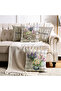 Flower Bouquet Themed Decorative 4-Piece Throw Pillow Cover and Runner Set - 5