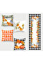 Autumn Themed Plaid Patterned Decorative 4-Piece Throw Pillow Cover and Runner Set - 3