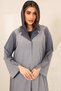 Elegant Glitter Ombre Coat Collar Abaya Luxury Modest Wear for Evening & Party