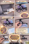Car Glasses Holder Clip Sun Visor Clip-On Glasses Hanger Auto Glasses Apparatus Card Holder - 2