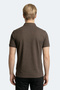 Zany Men's Polo Collar Brown T-Shirt - 6