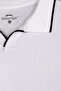 Zither Men's Polo Collar White T-Shirt - 2