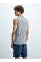 Short Sleeve Basic Gray Undershirt - 3